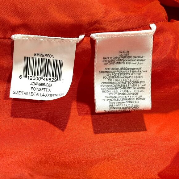 BCBGMaxAzria Orange Women's Crop Blazer - Picture 4 of 4